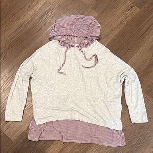 Oversized Hooded Long Sleeve pullover